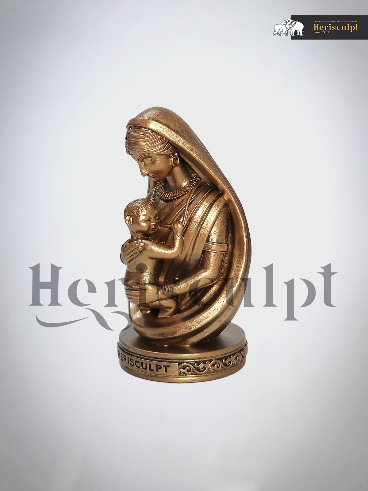 The Emotional Beauty of Mother and Baby Statue